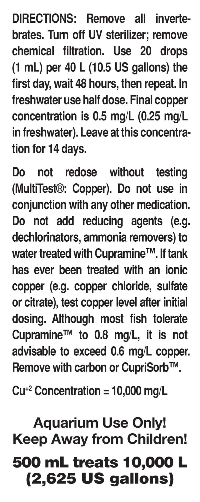 Cupramine, 500 mL / 17 fl. oz.