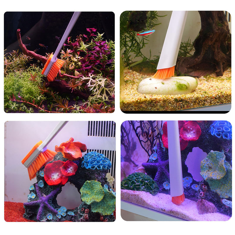 Small Fish Tank Cleaner - Algae Scraper for Glass Aquariums - Aquarium Brush & Scrubber Tool Adapted for Cleaning Glass and Acrylic Aquariums. - PawsPlanet Australia