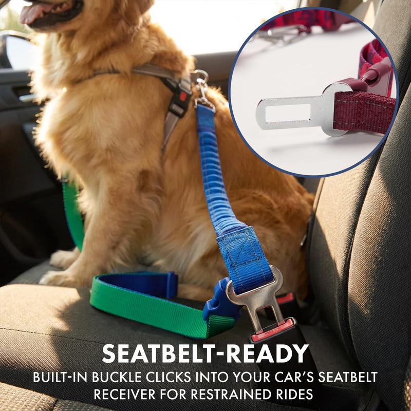 Spark Paws Handsfree Dog Leash – Shock Absorbing Waist Bungee Lead for Running, Car Seatbelt Clip & Poop Bag Set, Heavy Duty Tactical Lead for Medium, Large & X-Large Breeds - Fuchsia Camo - PawsPlanet Australia