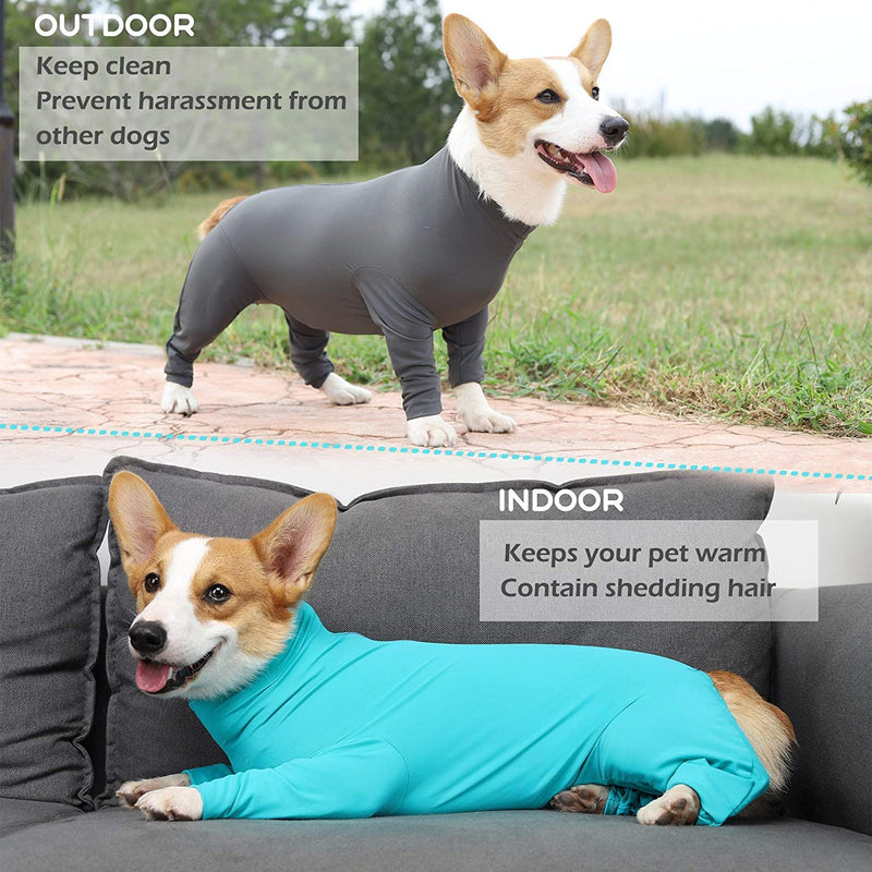 Dog Onesie After Surgery Recovery Suit for Small Miedium Large Female Male Neuter Dogs Pet Surgical Anxiety Body Suits Claming Pajamas XL Blue - PawsPlanet Australia