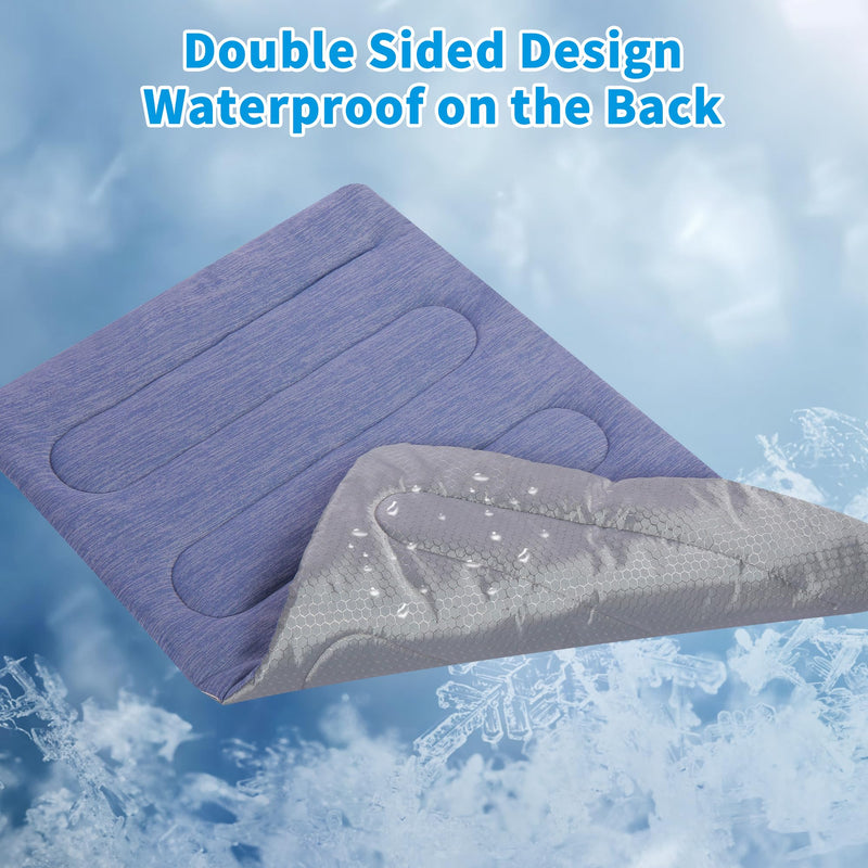 Cooling Mat for Large Dogs - Double-Sided Waterproof & Cool, Q-MAX>0.47, Portable Dog Cooling Mat for Summer. (XL (44''x32'') XL (44''x32'') - PawsPlanet Australia