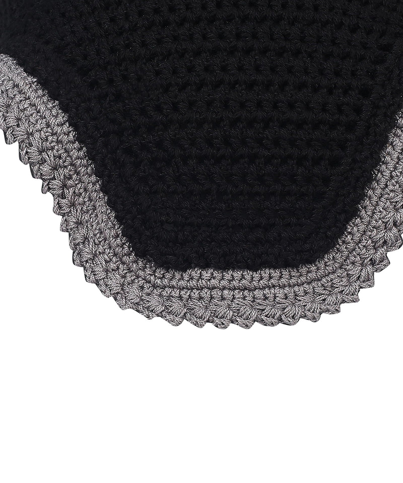 Void Ear Bonnet with Sound Resistant and Soft Stretchable Lycra Ears (Large: (Horizontal) A: 34cm, (Vertical) B: 42cm, Black-Grey) Large: (x-axis) A: 34cm, (y-axis) B: 42cm - PawsPlanet Australia