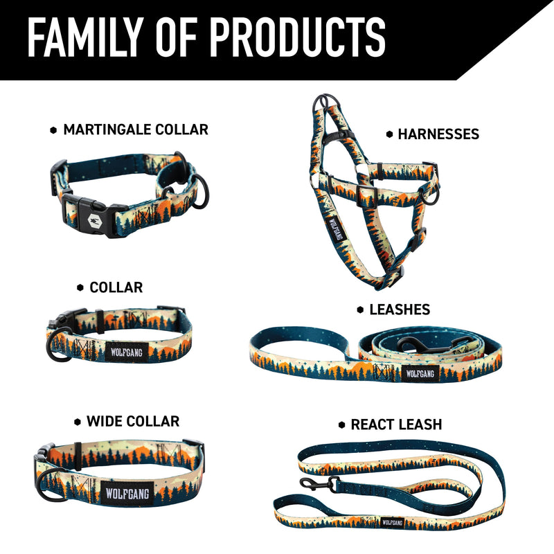 Wolfgang Heavy Duty Adjustable Dog Harness, Pull-Tested to Over 800 lbs for Walking & Training, Overland Print, Extra Large XL (1 Inch x 26-38 Inch) - PawsPlanet Australia