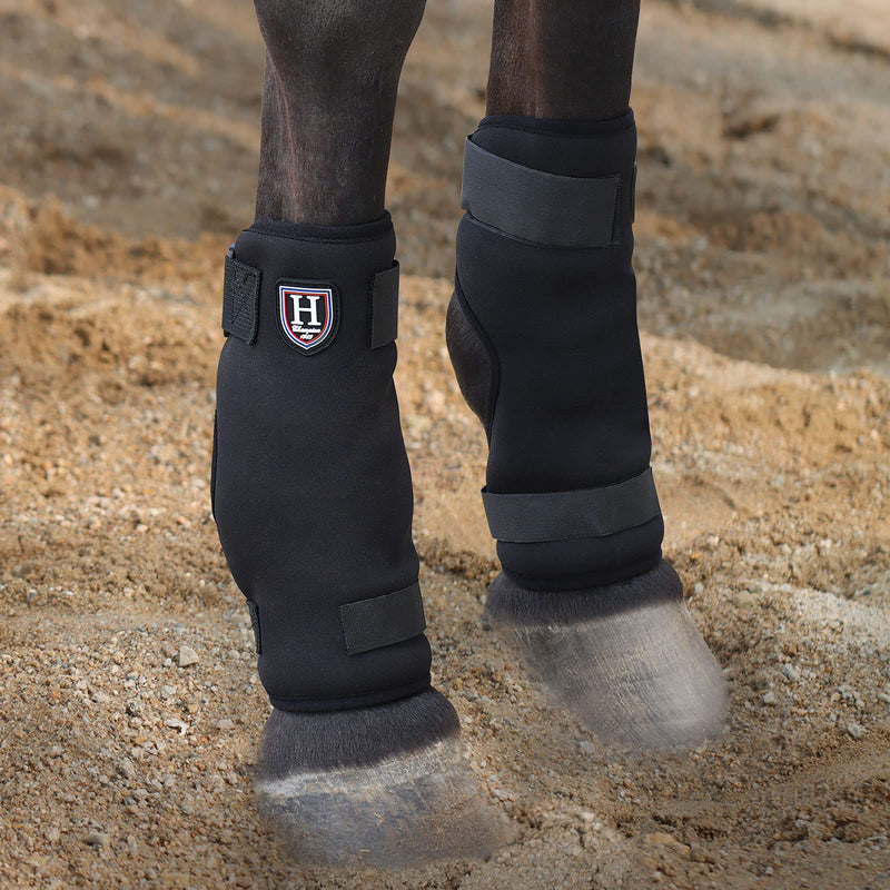 Harrison Howard Horse Stall Sore Boots, Leg Protection for Fetlock & Pastern, Fleece Lined Boots for Wound Care, Pair