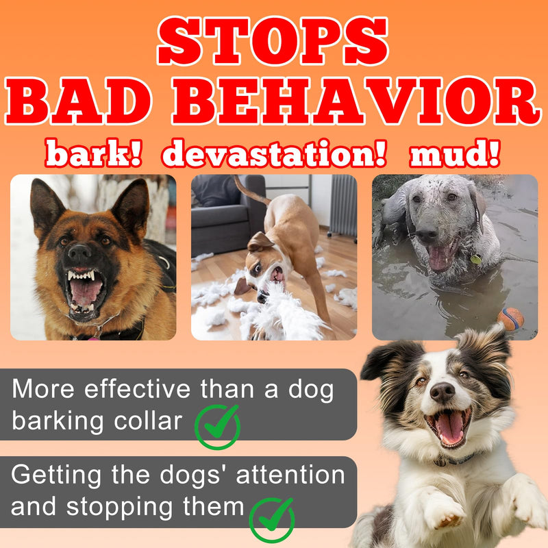 Dog Bark Deterrent Devices, Anti Barking Device for Dogs, Rechargeable Dog Barking Silencer 16.4ft, 3 Modes & Led Light Ultrasonic Dog Bark Deterrent Safe for Human & Dogs Portable Indoor/Outdoor