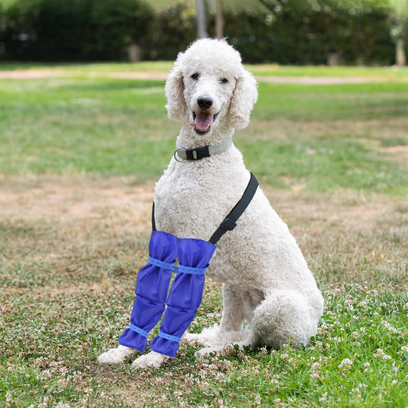 Waterproof Dog Leggings with Adjustable Strap Dogs Leg Covering Protector Dog Waterproof Pee Pants for Poodles Long Haired Dogs on Rainy Days Long Leg Dogs Legging Pants