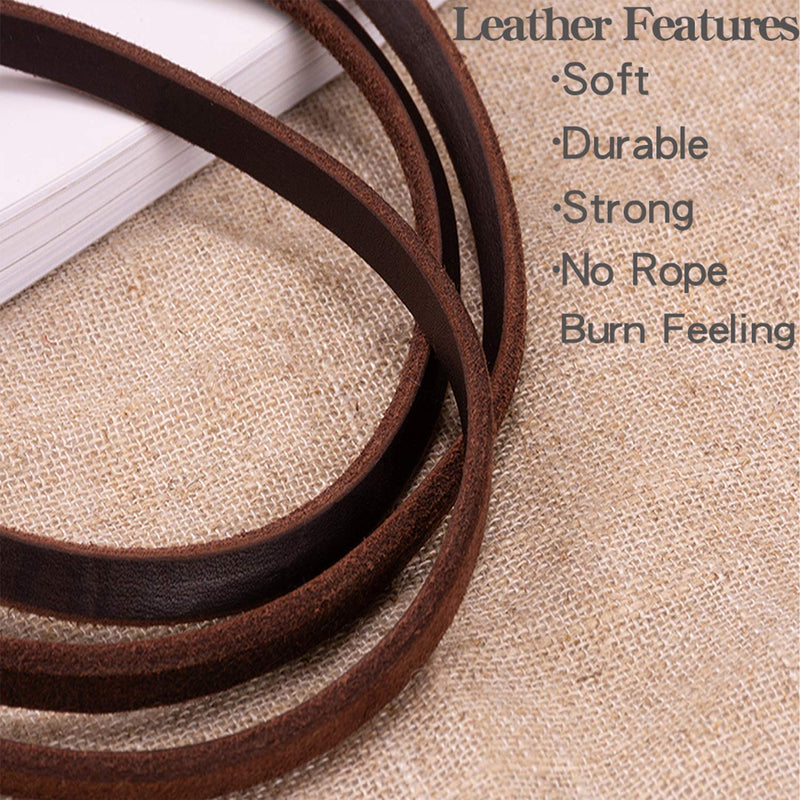 HiCaptain Thin Leather Pet Leash, Durable Dog Leashes Suit for Small Dog Up to 15 lb 00(1/5 inch Wide, 6 Ft) Brown Regular 1/5 inch Wide, 6 Feet - PawsPlanet Australia