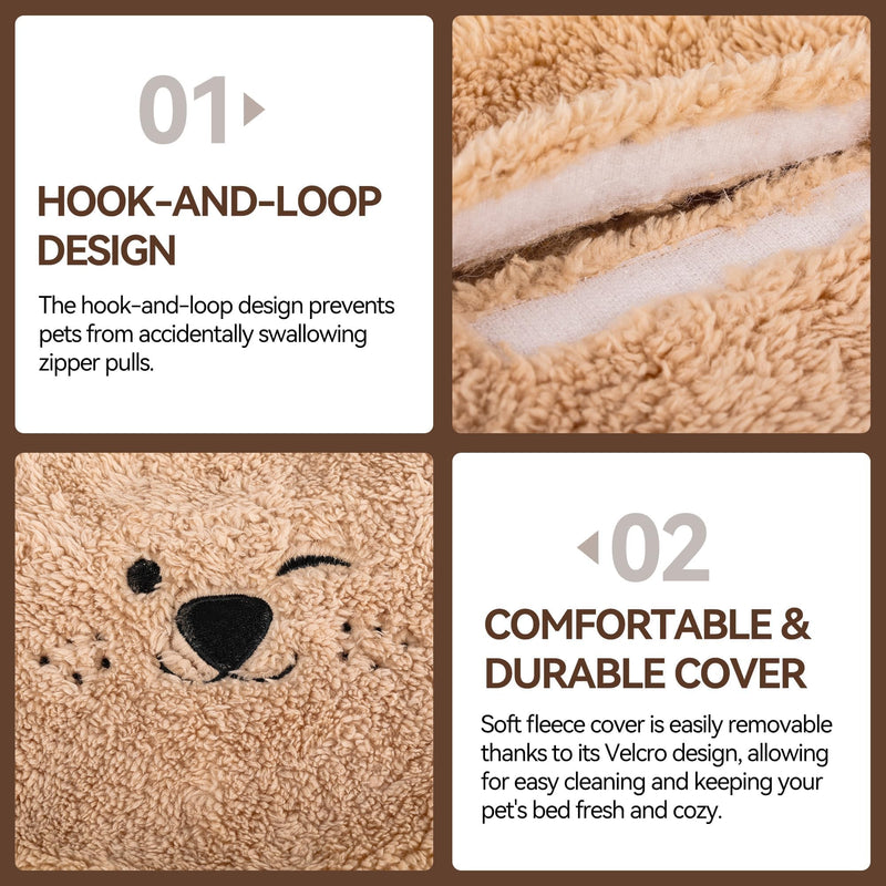 ALL FOR PAWS Microwavable Dog Heat Pad with 2 Covers, Pet Heating Pad for Kittens, Heated Pet Bed for Cats, Microwave Heating Pad for Pets - PawsPlanet Australia