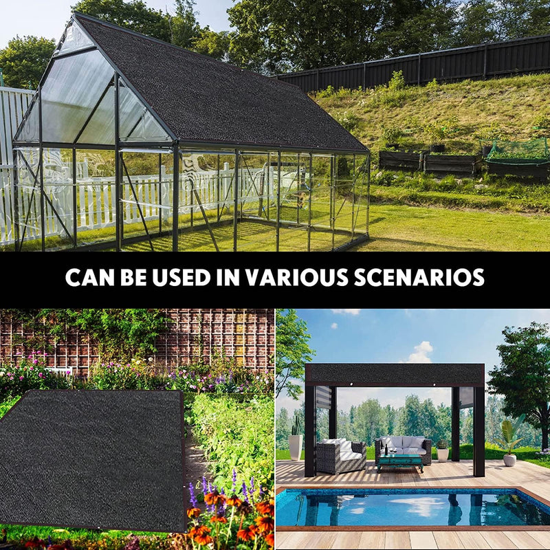 10 by 10 Feet Dog Kennel Cover Mesh Shade Panel with Grommets - Weather Guard Extra Large All Season Dog Run Cover & Roof - Fit for 10ft. X 10ft. Outdoor Cages and Large Pet 10x10Feet Black - PawsPlanet Australia