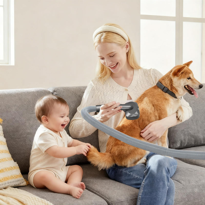 Compatible with Dyson V7 V8 V10 V11 V15,Dog Cat Brush for Shedding and Grooming,with Two Heads,Massage the skin,Easy to Clean Comb for Long or Short Haired Pets,Pet Brush Kit,Gift Box