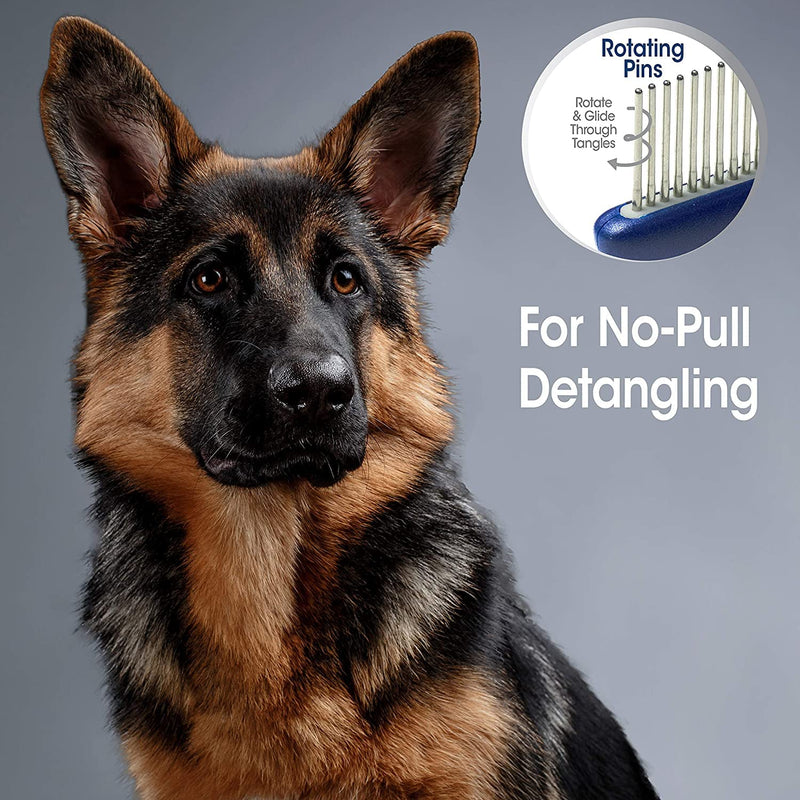 Magic Coat Four Paws Comb with Rotating Pins Dog Brush Removes Tangles and Mats - PawsPlanet Australia