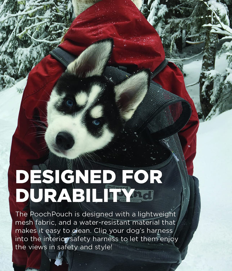Outward Hound Poochpouch Backpack Small Dog Carrier, Grey - PawsPlanet Australia