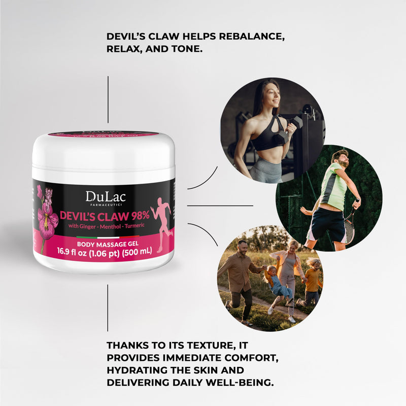Dulac - Devil's Claw 98% Cream Maximum Strength 16.9 Fl Oz, Natural Joint and Muscle Comfort Cream, Enriched with Menthol for Cool Effect 16.9 Fl Oz (Pack of 1)