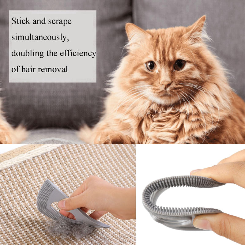 2PCS Mini Pet Hair Remover | Edge and Corner Cleaner, Pet Hair Brush Sheet for Cat Dog Rabbit Kitten Sofa Bed Carpet Rake Rug Fabric Couch Furniture & Car Interiors - PawsPlanet Australia