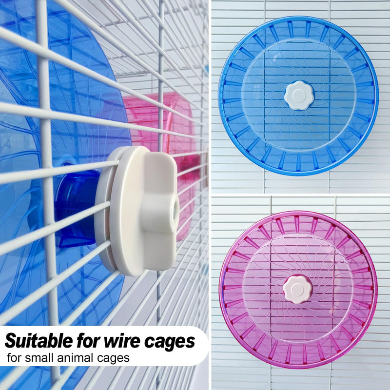 Hamster Wheel,Silent Wheel,Super Silent Hamster Exercise Wheels,Silent Hamster Wheel,Adjustable Stand Hamsters Exercise Wheels,Quiet Rat Wheel (Φ 5.5 inch, Blue) Φ 5.5 inch - PawsPlanet Australia