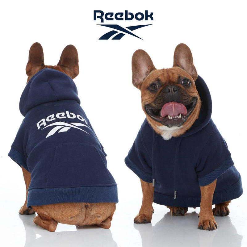 Reebok Dog Hoodie – Fleece Dog Sweater with Leash Hole, Cold Winter Dog Sweatshirt for Small Medium and Large Dogs, Premium Dog Fall Sweater Pullover Hoodie, Cozy Warm Perfect Dog Christmas Outfit Blue X-Large - PawsPlanet Australia