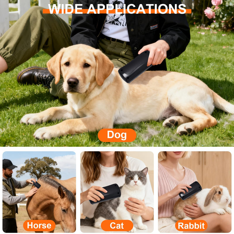 Groompro Deshedding Brush Rhykin Pet Hair Removal Tool for Cats Dogs Rabbits Horses Effective Grooming Supplies for Shedding Short Hair Easy Clean Pet Professional Groomer Deshedding Brush - PawsPlanet Australia
