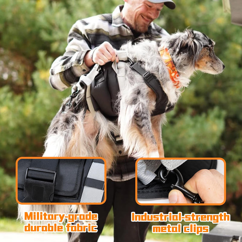 Dog Lift Harness for Large Dogs,Full Body Dog Sling Carrier with Handle,for Up Stair/Back Legs Support/Dogs Joint Injuries/Arthritis (Large) - PawsPlanet Australia
