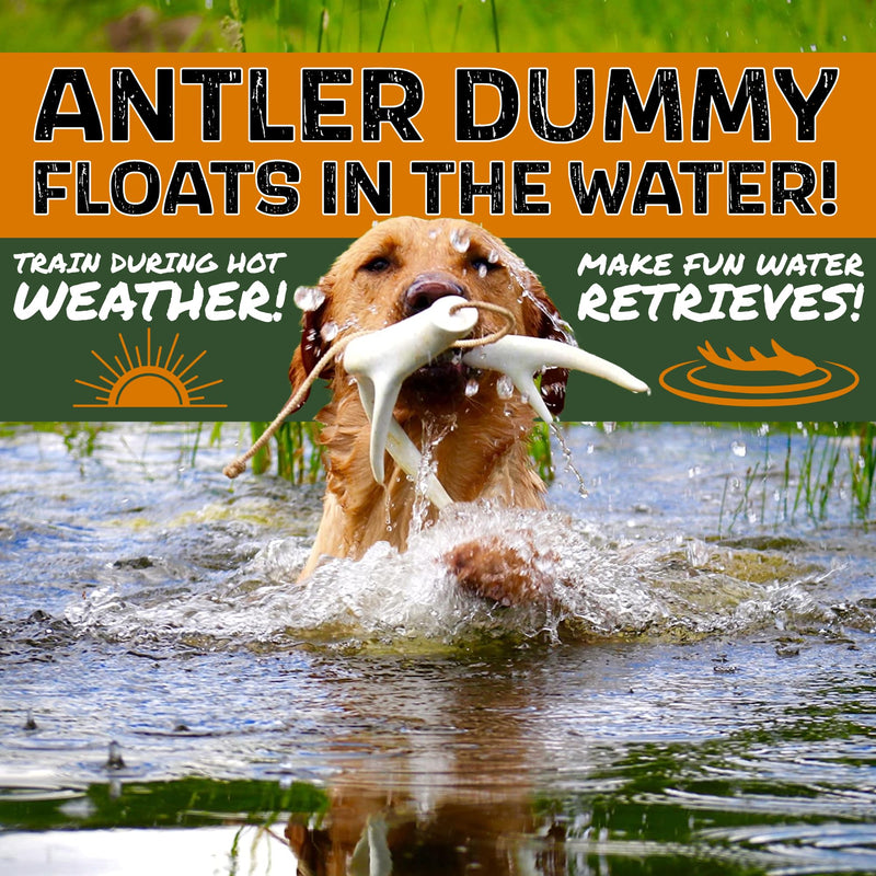 DogBone Shed Hunting Dog Training Kit – Train Your Puppy to Find Deer Antlers - Includes 2 oz Scent for Nosework & Flexible Floating Dummy for Retrieving - Perfect for Whitetail Hunters - PawsPlanet Australia