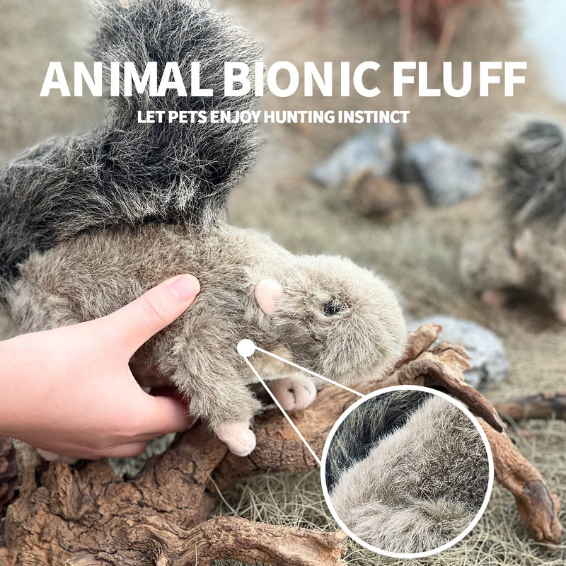 ALL FOR PAWS Squeaky Dog Toys,Animal Plush Dog Toy,Stuffed Dog Toys,Puppy Toys for Teething Small Dogs Classic Squirrel(S) - PawsPlanet Australia