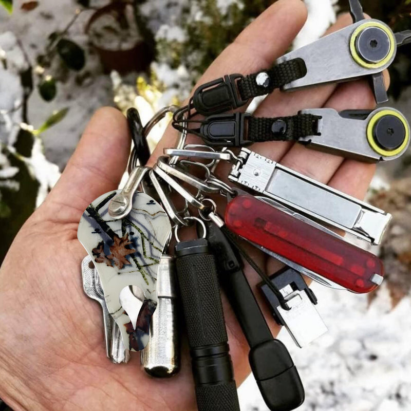 The Original Tick Key - Tick Detaching Device - Portable, Safe and Highly Effective Tick Detaching Tool (Country Roots Snow) Country Roots Snow - PawsPlanet Australia