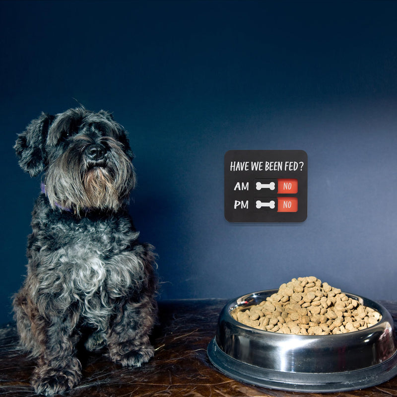 Dog Feeding Reminder - Magnetic Dog Feeding Chart with Have We Been Fed AM/PM Tracker, Dog Fed Sign with Pet Tracker, Dog Feeding Magnets for Fridge, Prevent Overfeeding Modern - PawsPlanet Australia
