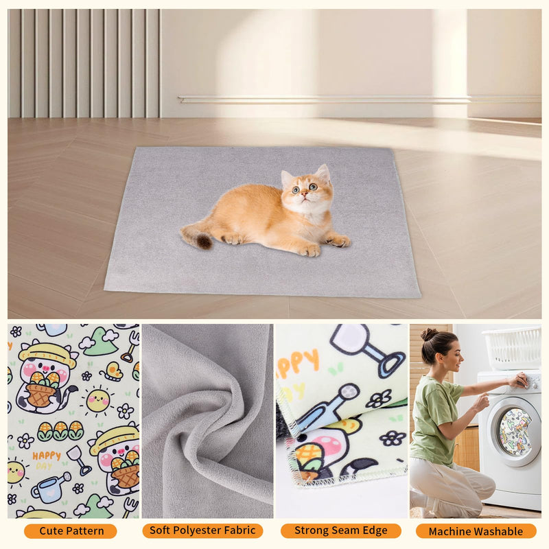 Cat Wrap for Grooming,Cat Wrap for Cutting Nails,Self-Adherent Soft Cat Blanket，Restrain the Cat to Keep Calm,Anti-Bite, Anti-Scratch, Wrap anti-Escape Grooming Bags for Cats ( within 16lbs) L(within 16lbs) - PawsPlanet Australia