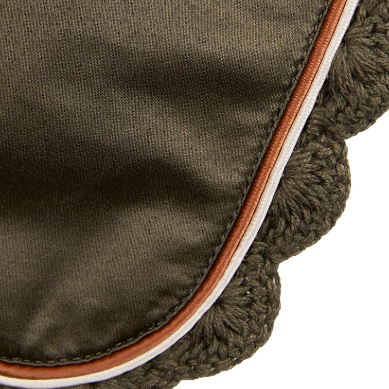 Horze Sandnes Ear Net - Dark Olive - Horse