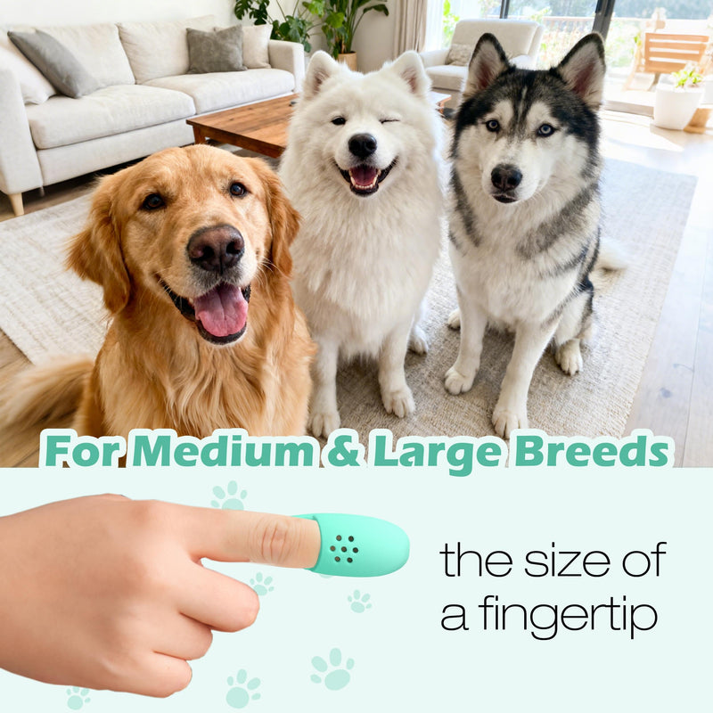 3pcs Dog Finger Toothbrush, Cat Chin Brush with Food-Grade Silicone, Dog Tooth Brushing Kit, Silicone Cleaning Brush for Pet Dental Care - PawsPlanet Australia