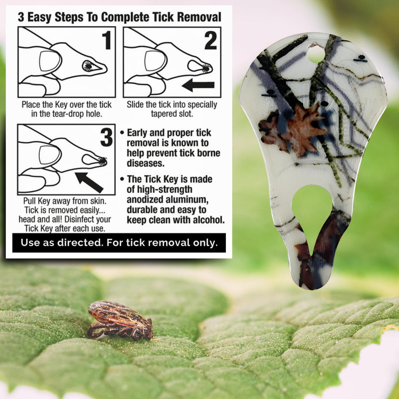 The Original Tick Key - Tick Detaching Device - Portable, Safe and Highly Effective Tick Detaching Tool (Country Roots Snow) Country Roots Snow - PawsPlanet Australia