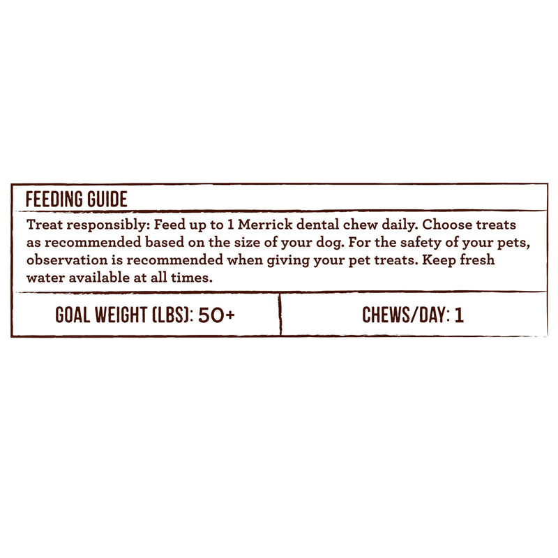 Merrick Fresh Kisses Dental Chews for Dogs Infused with Coconut and Botanical Oils, Large Dog Chews for Dogs Over 50 lbs., 27 oz. Box 50 Pound (Pack of 1) - PawsPlanet Australia