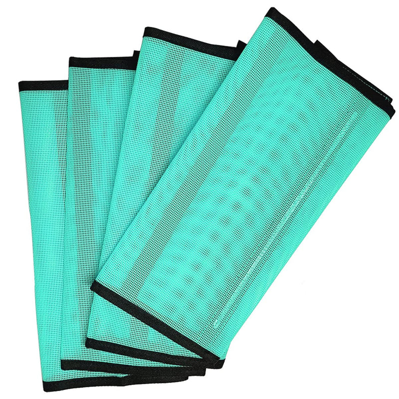 Horse Fly Boots, Breathable Mesh Fly Boots for Horses Set of 4 Reduce Stomping & Foot Fatique Pet Supplies (Mint, Middle) 4Pack-Mint-Msize