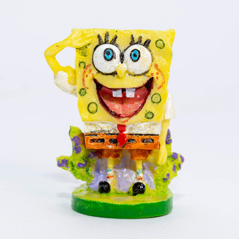 Penn-Plax Officially Licensed Spongebob Squarepants Aquarium Ornament – Spongebob (Mini/Small Size) – Great for Freshwater and Saltwater Tanks - PawsPlanet Australia