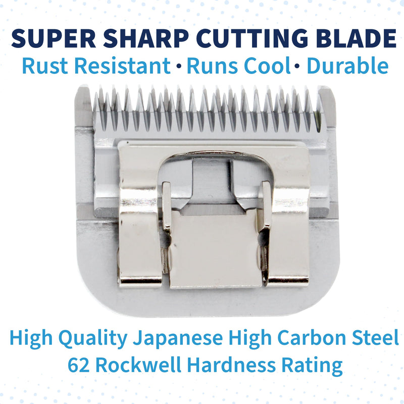 Detachable A Series 30 Blades for Dog Grooming Cuts 1/50" - 0.5mm Japanese High Carbon Steel Dog Clipper Blades & 30 Blade Dog Grooming (Compatible A5 Series Clippers for Dogs Cat (B30) 30 (1/50" - 0.5mm) - PawsPlanet Australia
