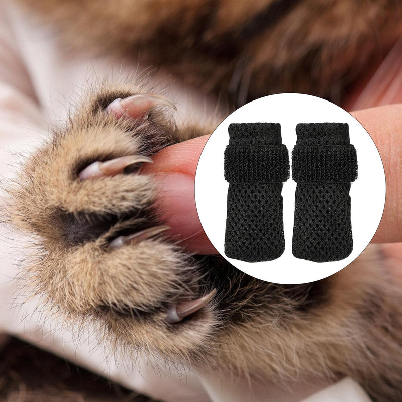 8 pieces of polyester cat paw protectors to prevent scratches and keep paws warm, pet grooming supplies, cat shoes for walking
