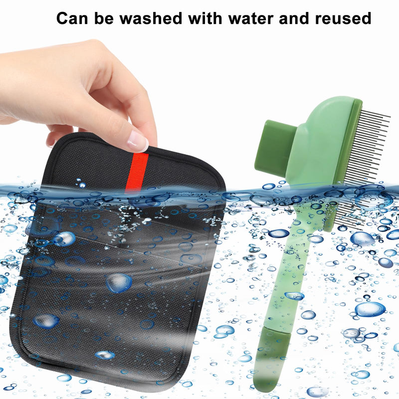 Pet Hair Removal Glove, Magic Brush Pet Hair, Cat Comb, Washable Reusable Dogs Cats Hair Gloves for Furniture, Bed, Sheets, Couch, Clothes, Carpet, Car Seat, Pet Grooming, Curtain (1PCS) 1PCS - PawsPlanet Australia