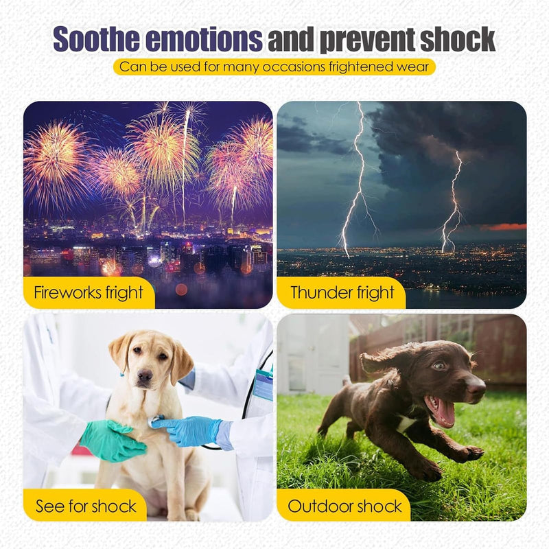 TYXHXTF Anti-Stress Vest, Dog Anxiety Jacket, Soothing Coat, Dog Coat with Soothing Hood, Calming Shirt, Anxiety Relief for Dogs