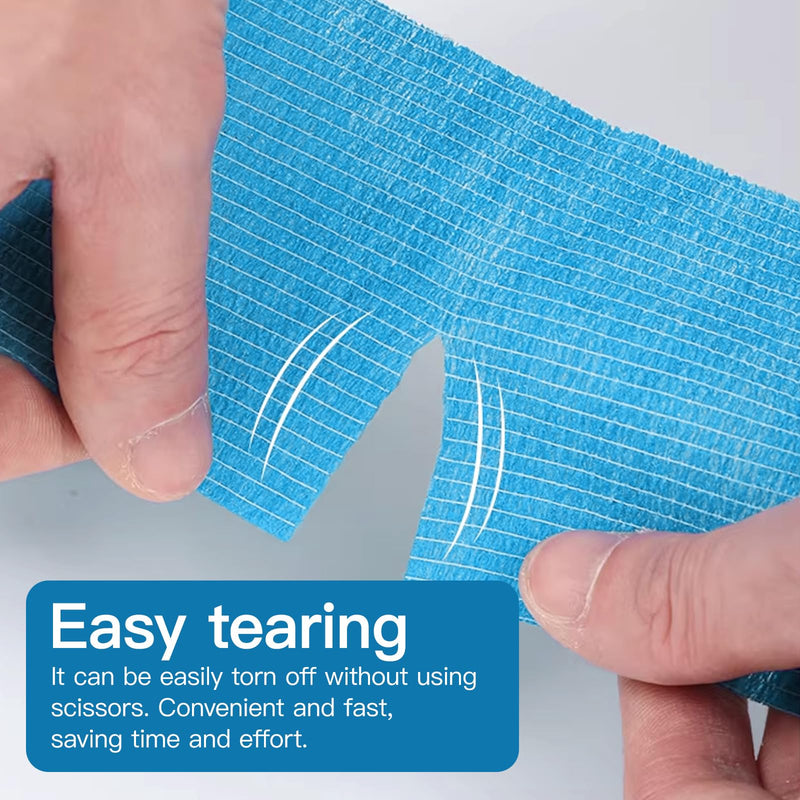 12 Rolls Self-Adhesive Elastic Cohesive Bandage 7.5 cm x 4.5 m Non-Woven Cohesive Bandage for Hands, Feet, Knee, Cat, Dog, Horse Pets