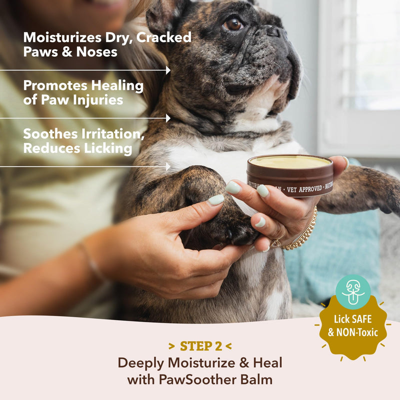 Natural Dog Company Paw Soother Balm & Wax 2 oz Stick – Nourishing Paw Care with Coconut & Hempseed Oils + Calendula – Soothes Dry, Cracked Pads – Lick-Safe & Weather Protective Stick - 2 oz. - PawsPlanet Australia