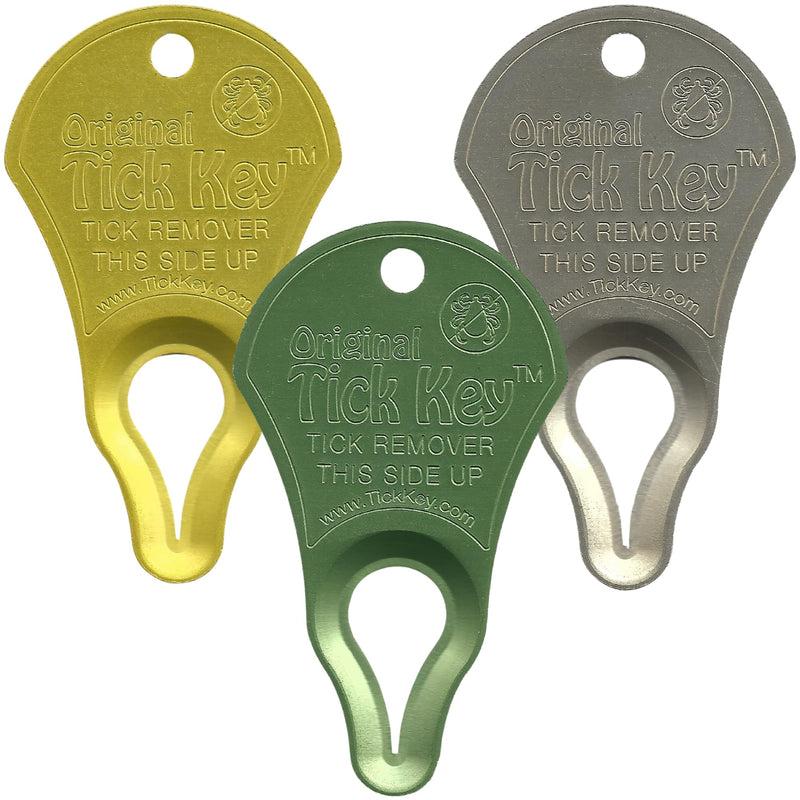 The Original Tick Key - Tick Detaching Device - Portable, Safe and Highly Effective Tick Detaching Tool 3 Pack (Assorted) Random Assorted - PawsPlanet Australia