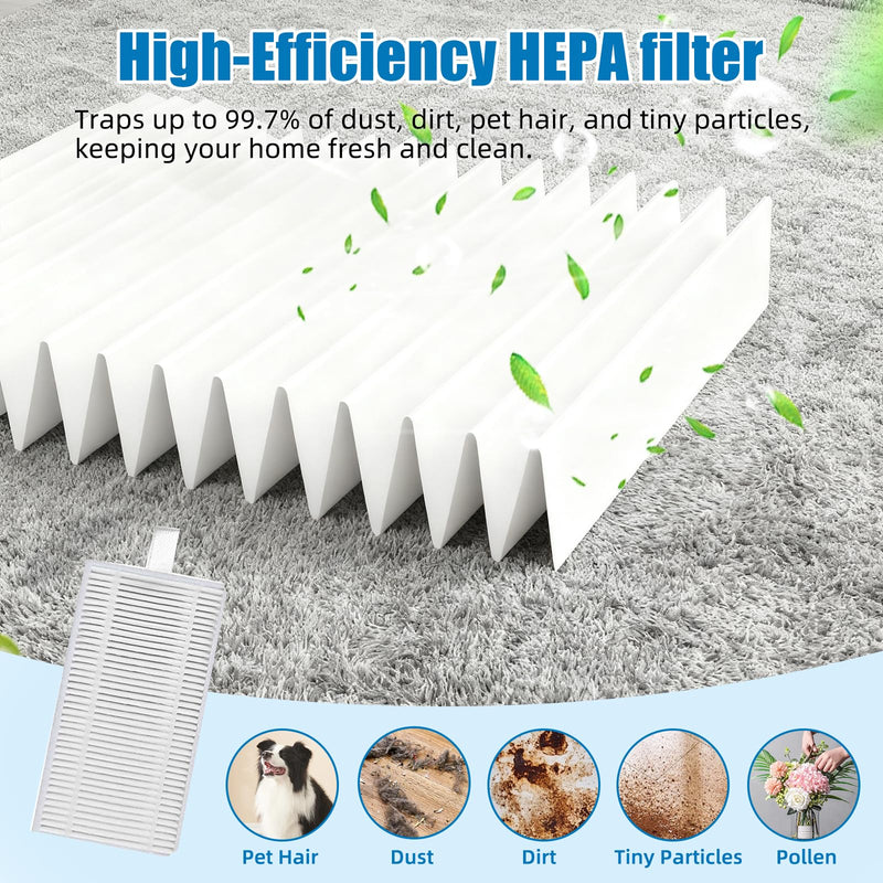 14-Piece Ultravision Replacement Parts Kit for bObsweep Ultravision/Ultravision Pet Robot Vacuum - Includes 1 Main Brush, 4 Side Brushes, 4 HEPA Filters, 4 Dust Bags & 1 Cleaning Tool