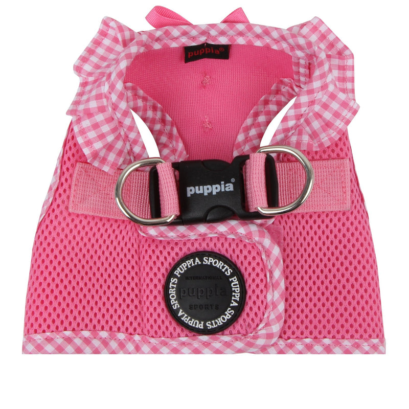 Puppia Vivien Vest Dog Harness Step-in All Season Mesh Cute No Pull No Choke Walking Training for Small Dog, Pink, Large - PawsPlanet Australia