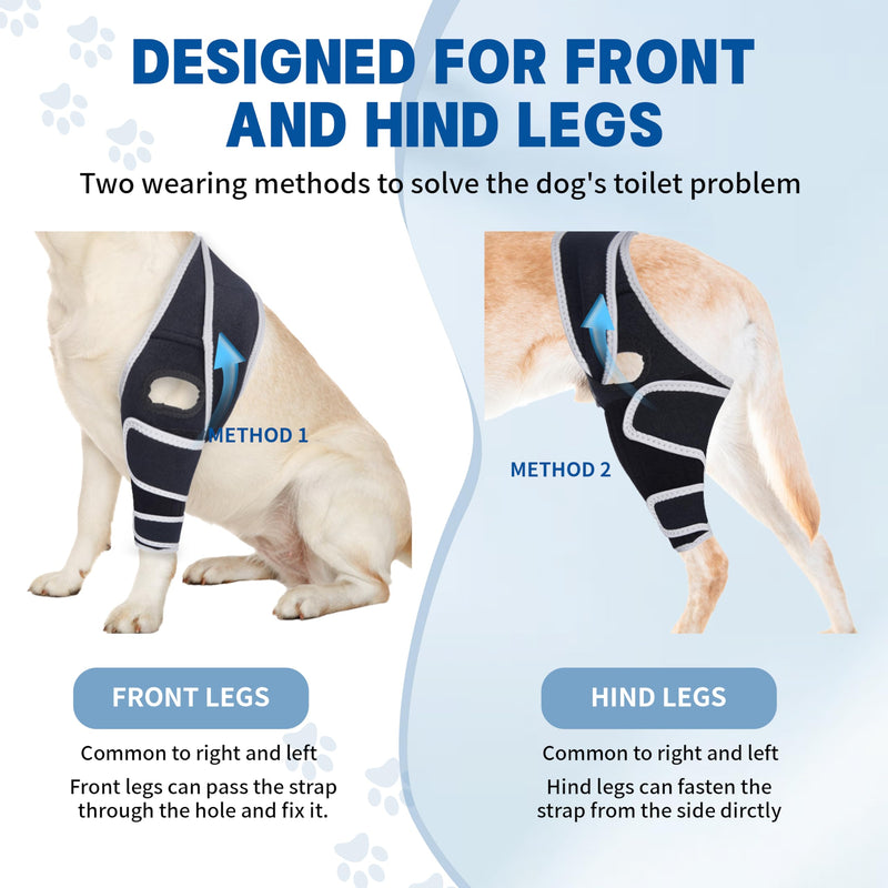 Knee Brace for Dogs,Adjustable Knee Brace for Torn ACL Hind Leg with Reflective Material,Keeps Joint Warm and Stabilizing Support,S.