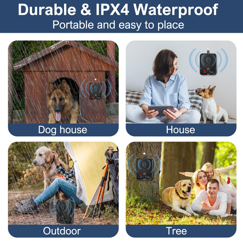 YEOWWW! Anti Barking Device, Rechargeable Dog Barking Control Devices, Sonic Bark Deterrent Devices,Ultrasonic Anti Bark Device for Dogs with 3 Modes, Dog Barking Silencer Indoor Outdoor 2 - PawsPlanet Australia