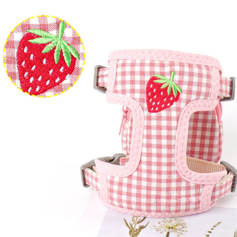 Yuehuam Pet Backpack Harness with Leash for Cat Small Dog Self Mini Carrier Back Pack Pocket Saddle Bags Puppy Bag with Training Lead Leash for Doggie Outdoor Travel Hiking Walking Pink M (Chest: 11-16.5, Fits 7-16.5 lbs) - PawsPlanet Australia