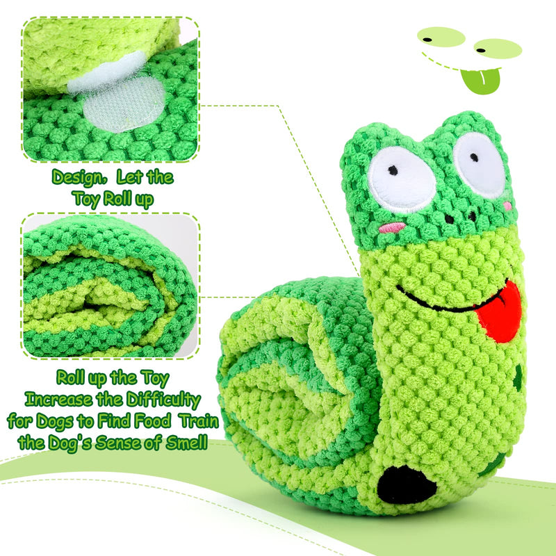 Squeak Dog Toys Stress Release Game for Boredom, Dog Puzzle Toy IQ Training, Snuffle Toys Foraging Instinct Training Suitable for Small Medium and Large Dogs Frog - PawsPlanet Australia
