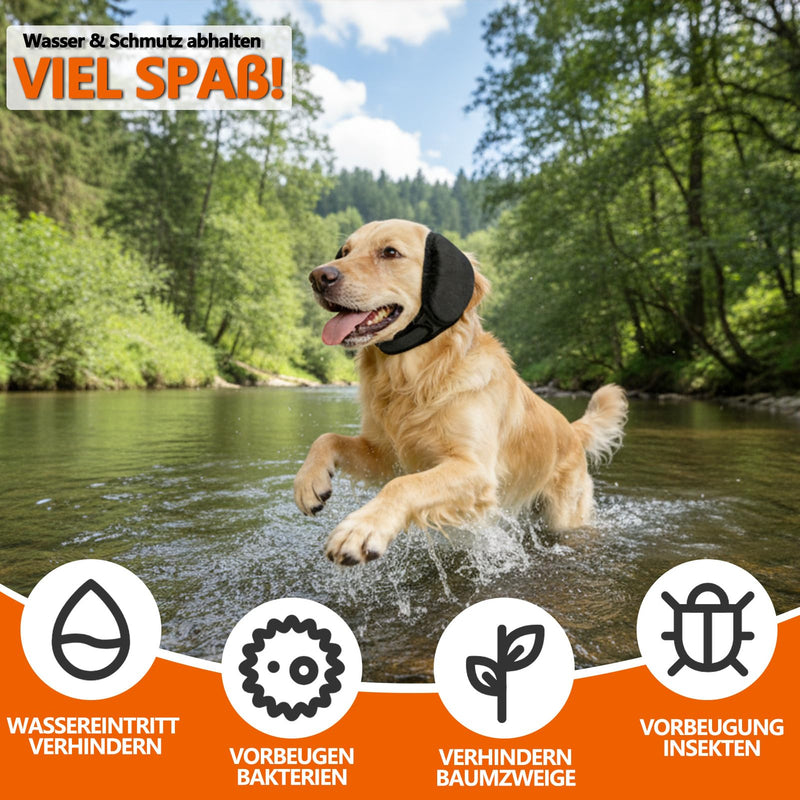 Dog Hearing Protection, Adjustable Ear Protection, Dog Earmuffs to Relieve Noise and Anxiety, Pet-Specific Elastic Waterproof Earmuffs (Size L)