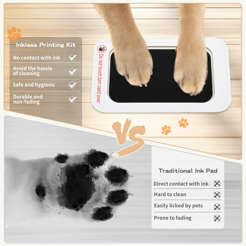Dog Paw Print Kit, Pet Paw Print Kit for Dogs, Pet Paw Print Impression Kit, Ink Pad for Dog Paw Prints, Paw Print Pad for Dog, Memorial Gifts for Cat Dog - PawsPlanet Australia