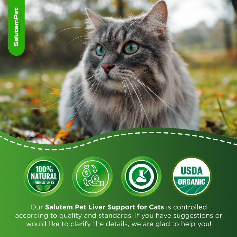 Milk Thistle for Cats | Cat UTI | Liver Support for Cats | Cat Milk Thistle | Feline UTI | Cat Cough | Milk Thistle Cats | Cat Urinary Tract | 2 Oz - PawsPlanet Australia