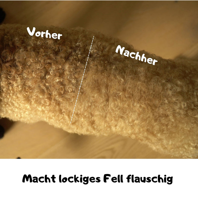 Moki Bär Slicker Brush for Dogs, Undercoat Long Haired, Flexible Head, Loosening Knots Tangles, Daily Grooming - PawsPlanet Australia